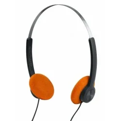 Moss Classic Lightweight Stereo Headphones with 30mm Drivers - Orange